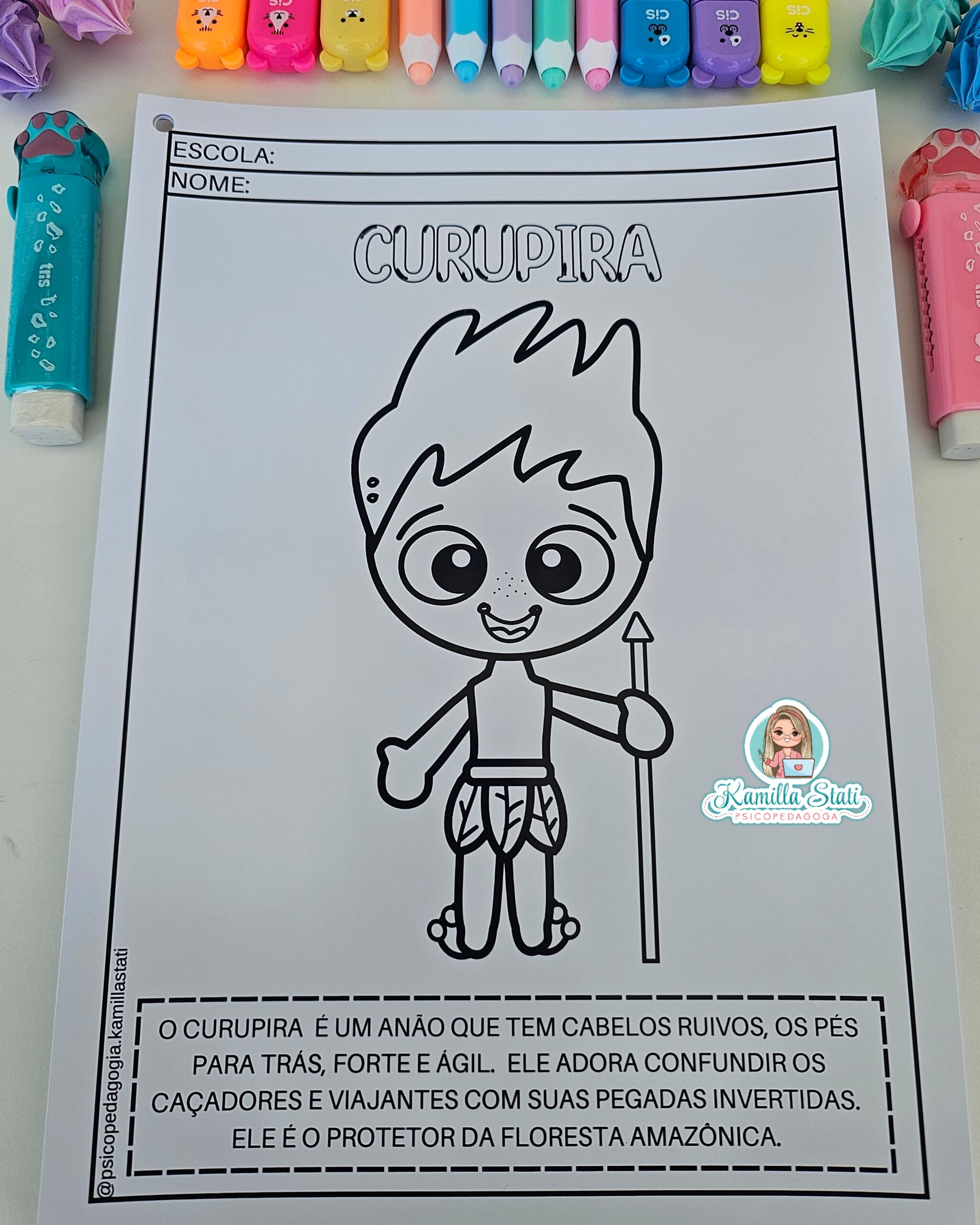 folclore brasileiro para colorir