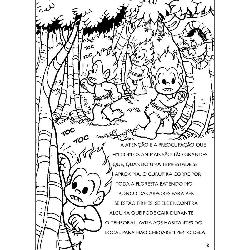 atividade de pintura curupira