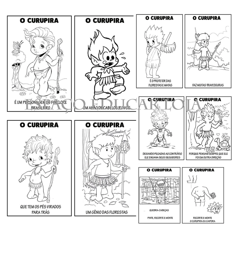 curupira lenda infantil