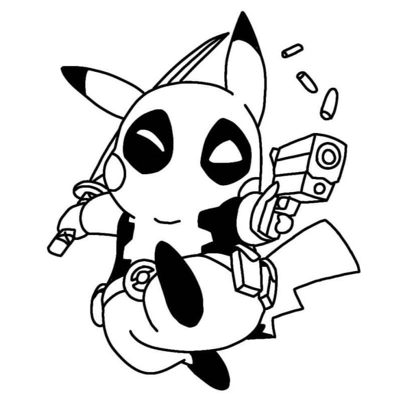 atividade infantil Deadpool