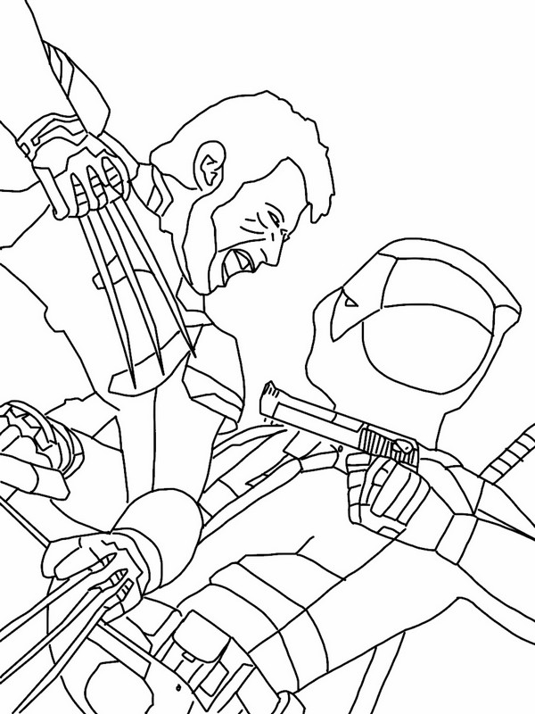 desenho Deadpool estilo chibi