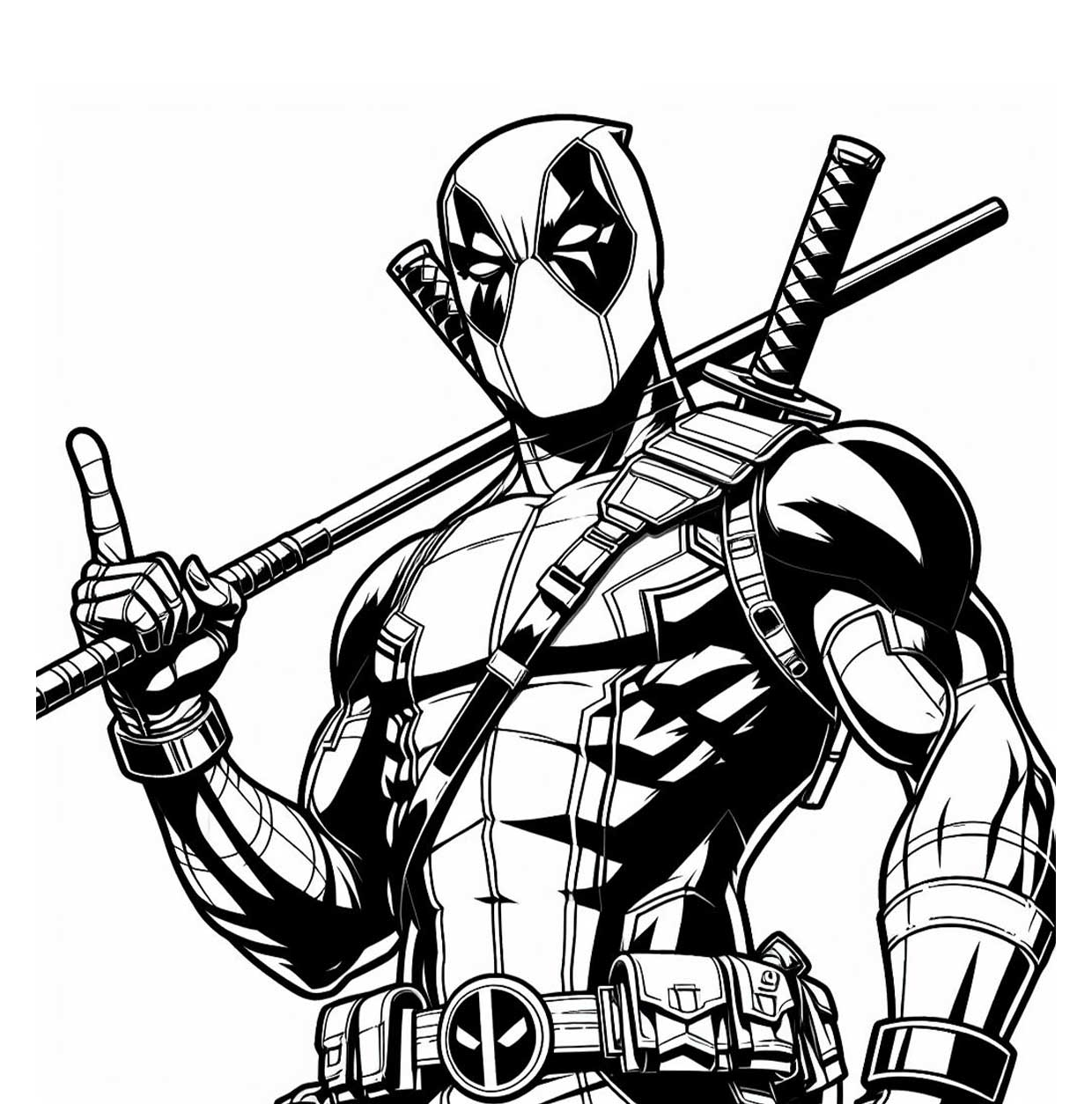 Deadpool 3 páginas para colorir