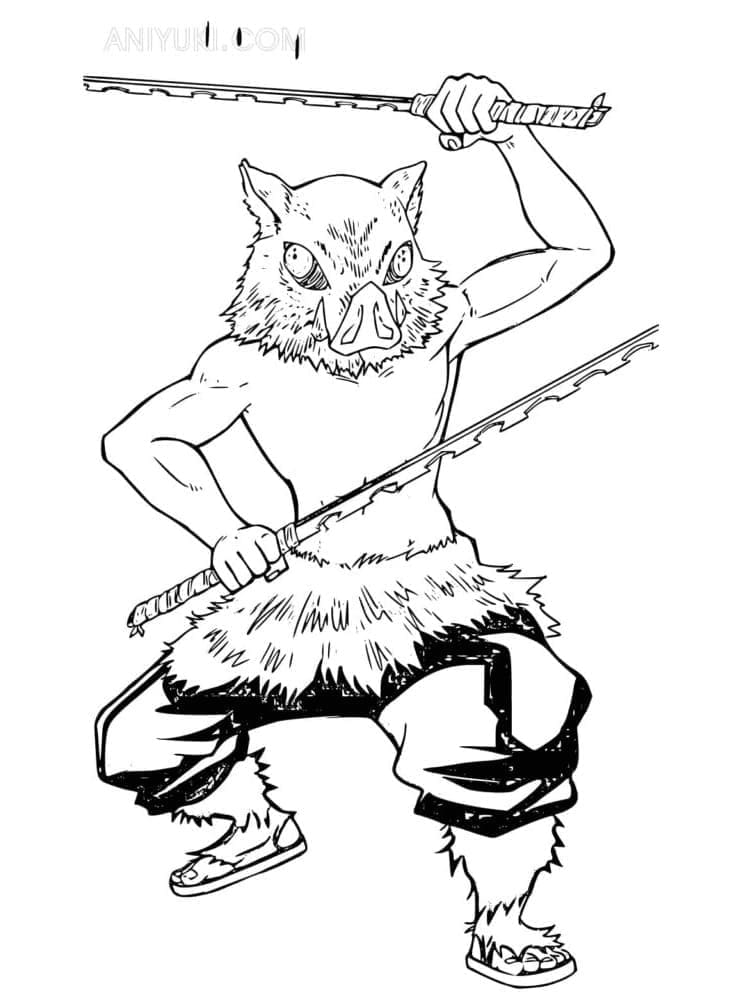 Zenitsu para colorir