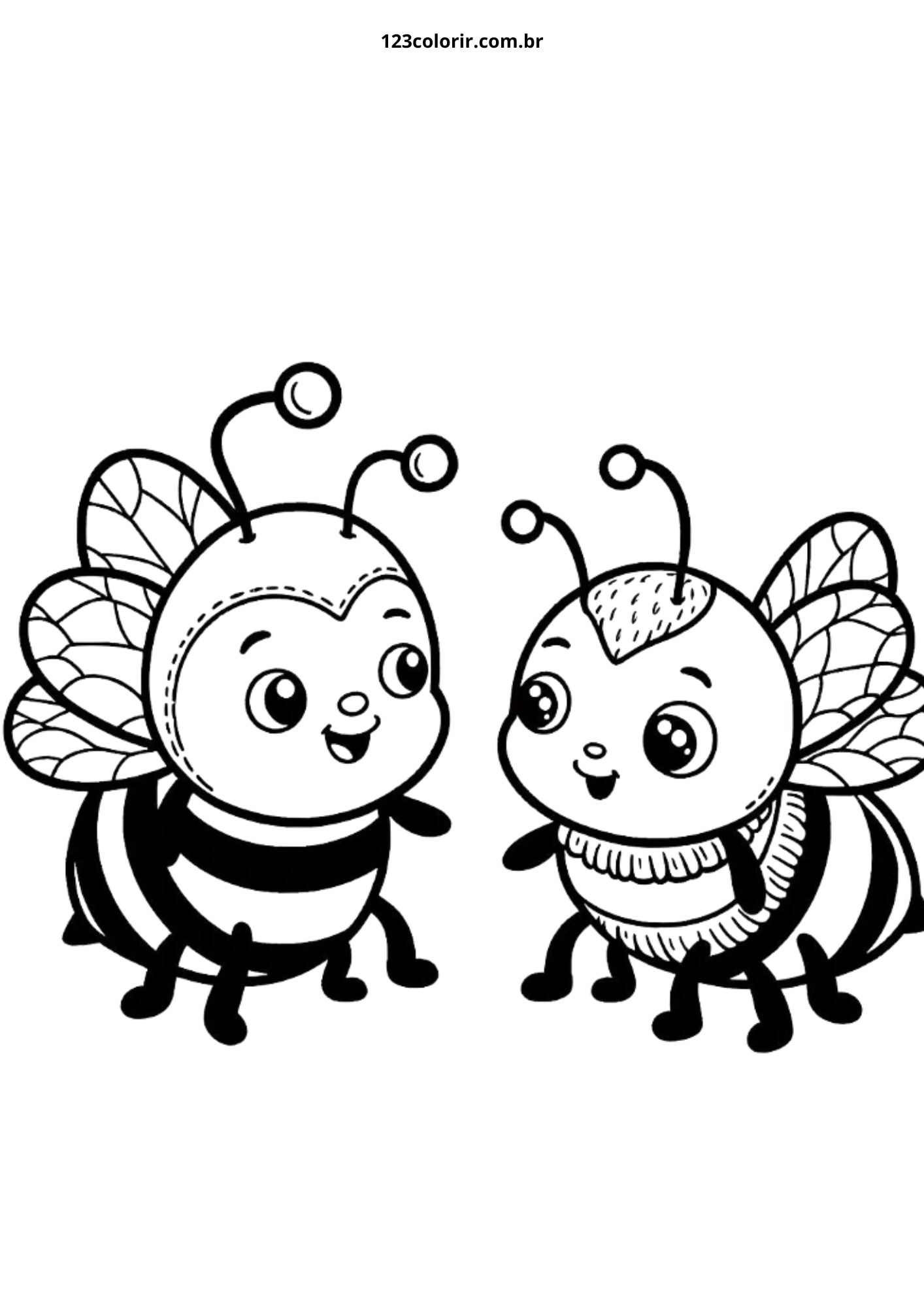 desenho abelha para colorir