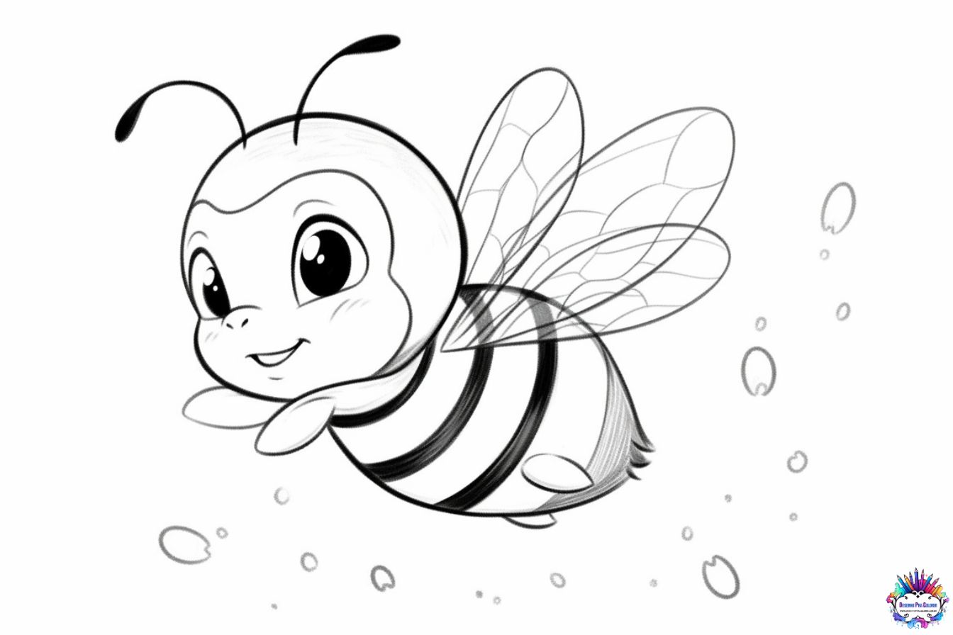 Desenhos de Abelhas Kawaii: Mais de 60 Opções para Imprimir