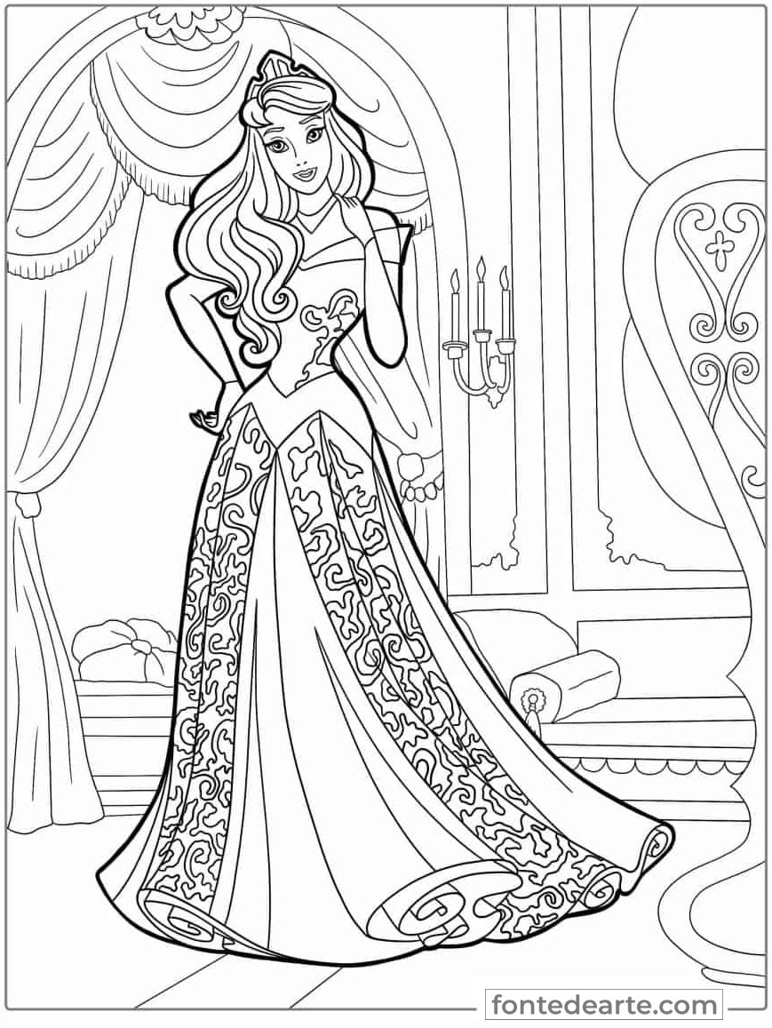 desenho barbie para colorir