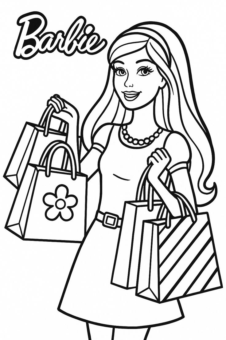 Crie Seus Próprios Desenhos da Barbie para Colorir com o Canva