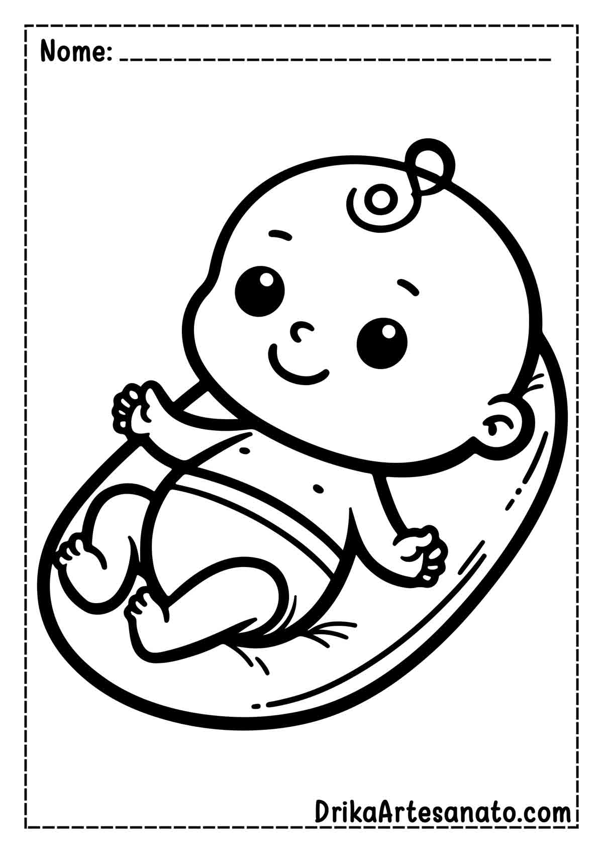 desenho bebe para colorir