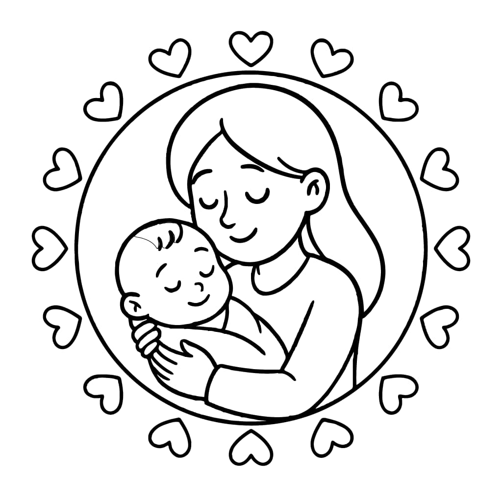 desenho bebe para colorir