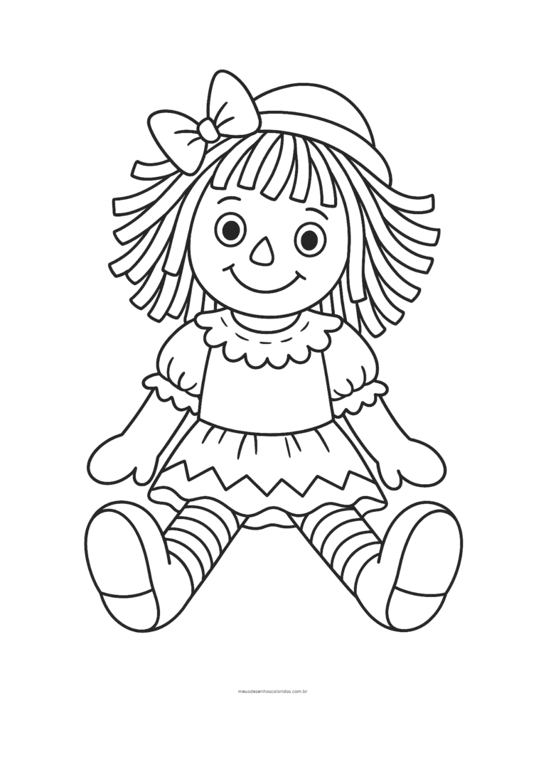 Os melhores sites para baixar desenhos de bonecas para colorir em PDF