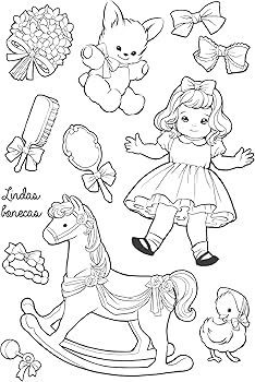 Os melhores sites para baixar desenhos de bonecas para colorir em PDF
