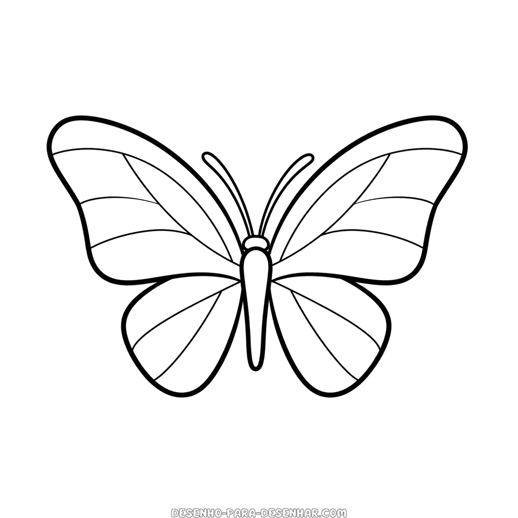 desenho borboleta para colorir