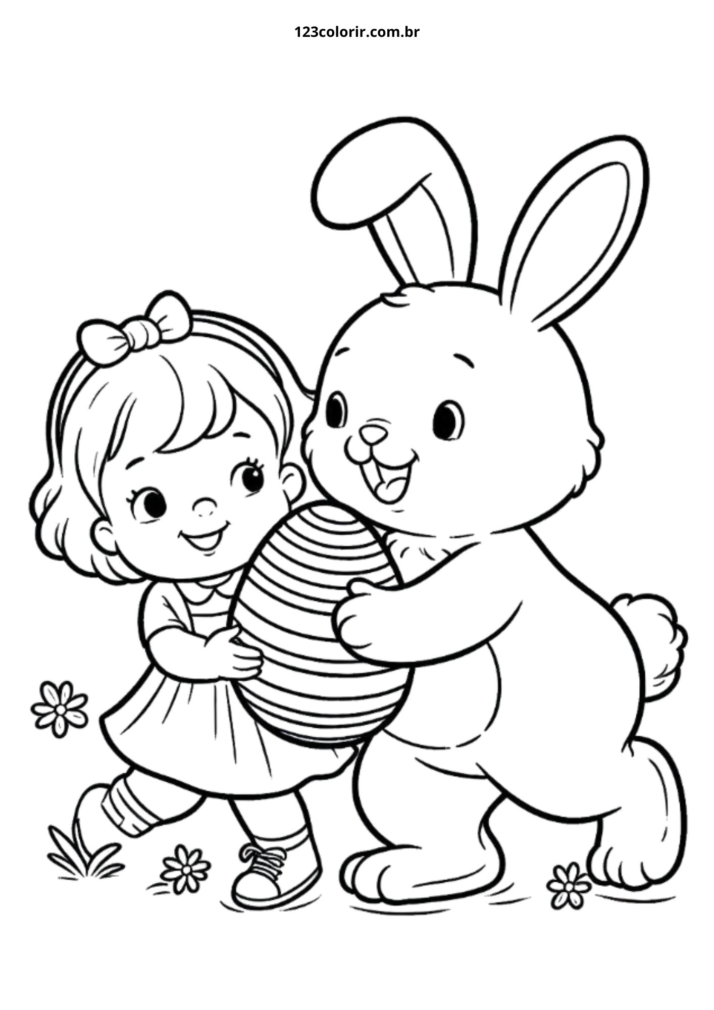 desenho coelhinho da pascoa para colorir