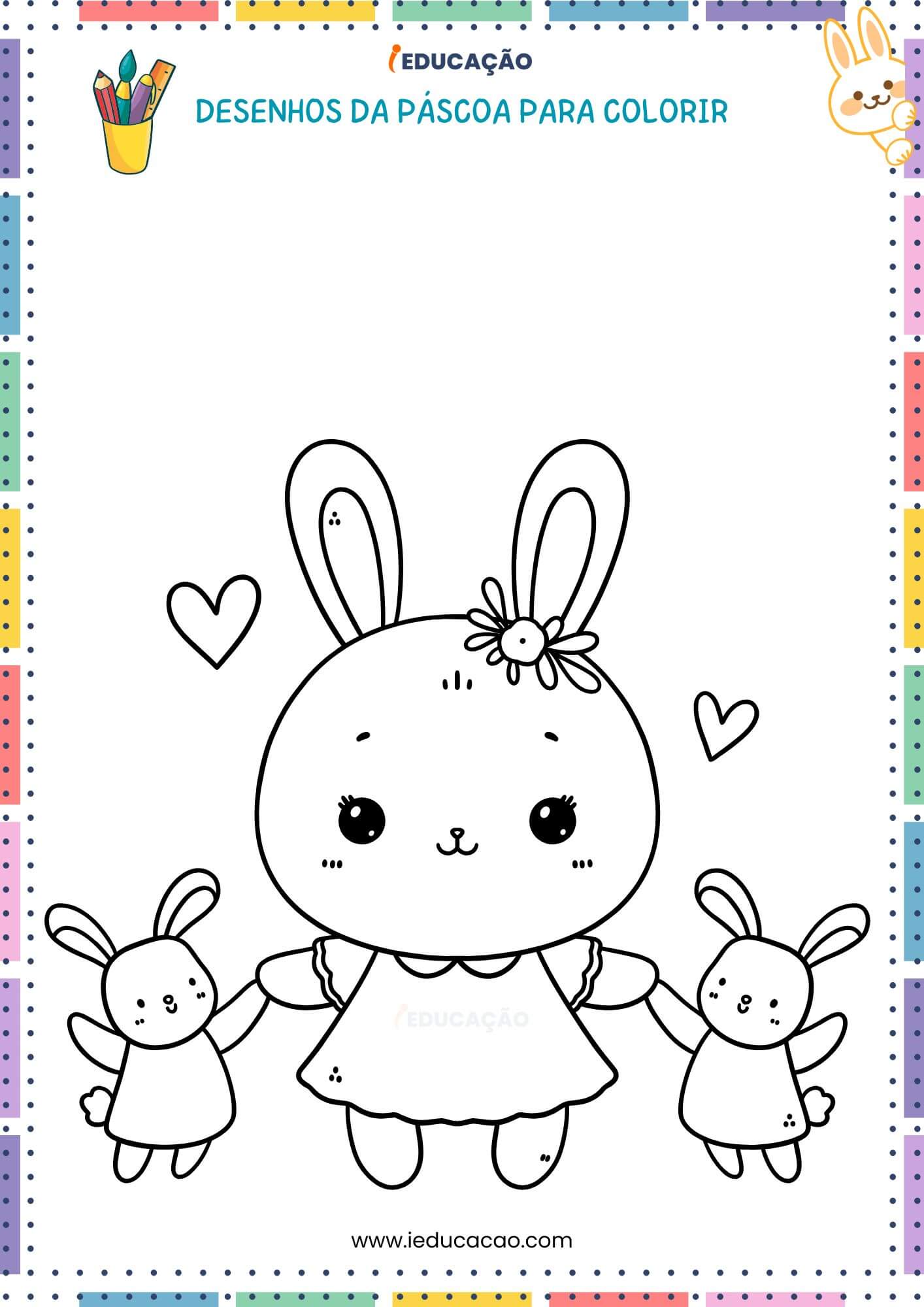 Máscaras de Coelhinho da Páscoa para Imprimir e Recortar