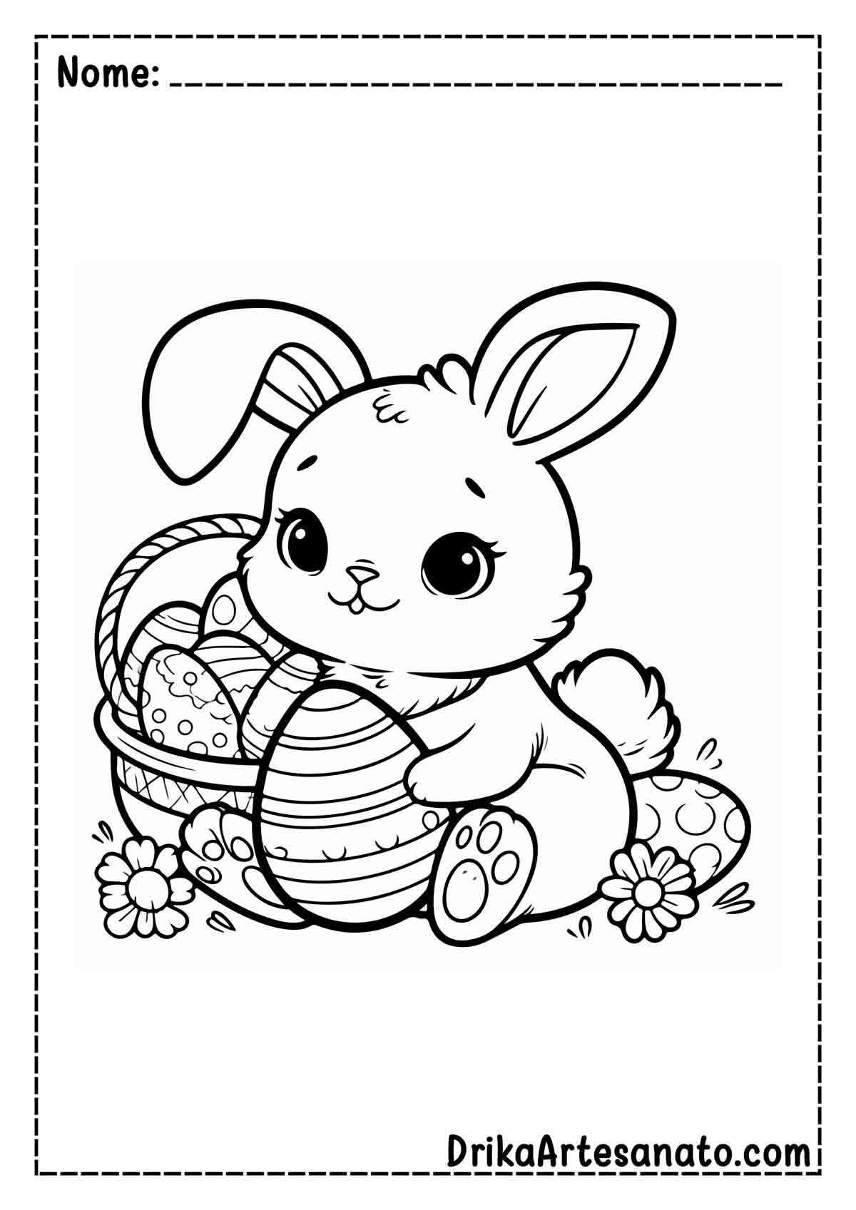 desenho coelhinho da pascoa para colorir