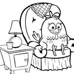 desenho da galinha pintadinha para colorir