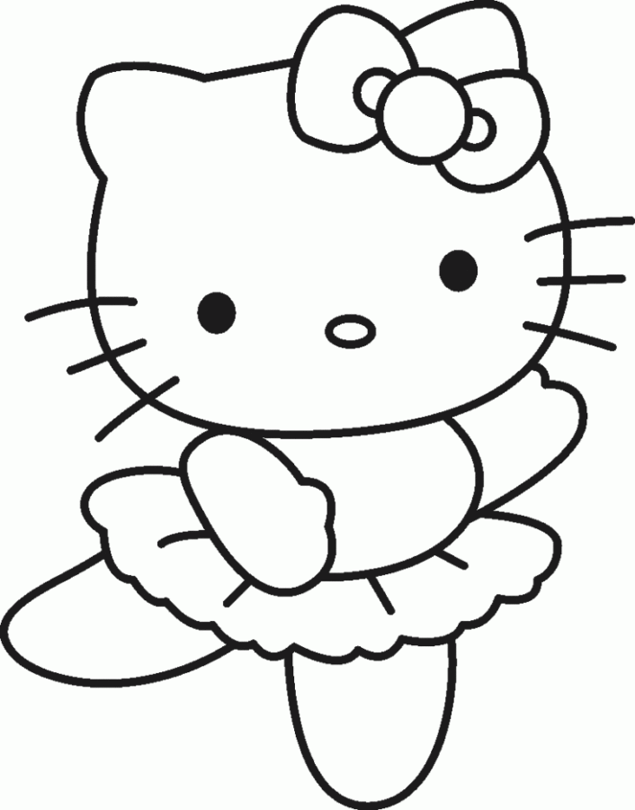 desenho da hello kitty para colorir