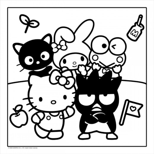 desenho da hello kitty para colorir