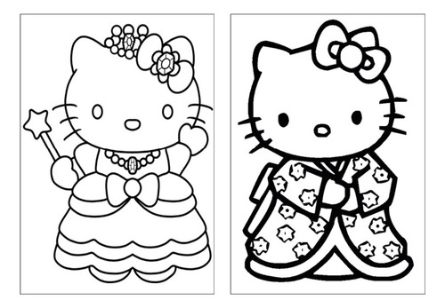 desenho da hello kitty para colorir