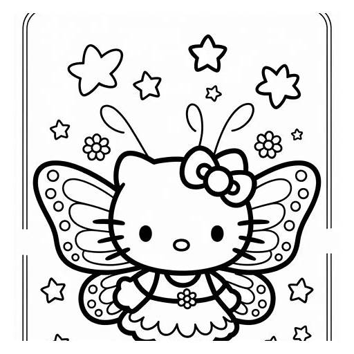 desenho da hello kitty para colorir