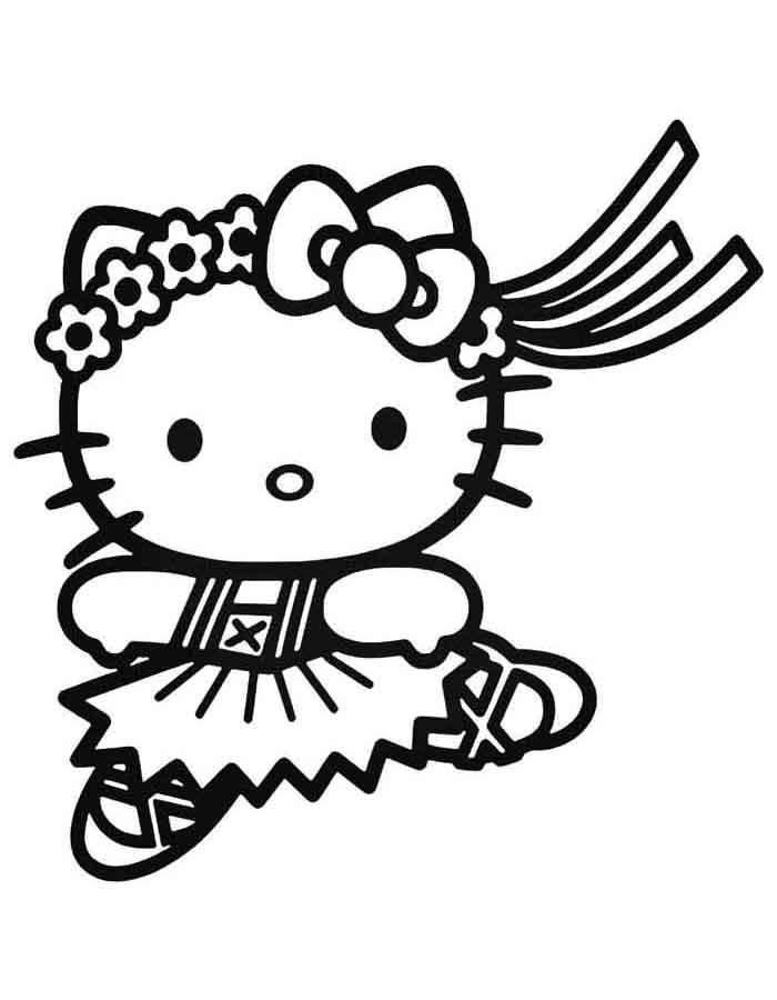desenho da hello kitty para colorir