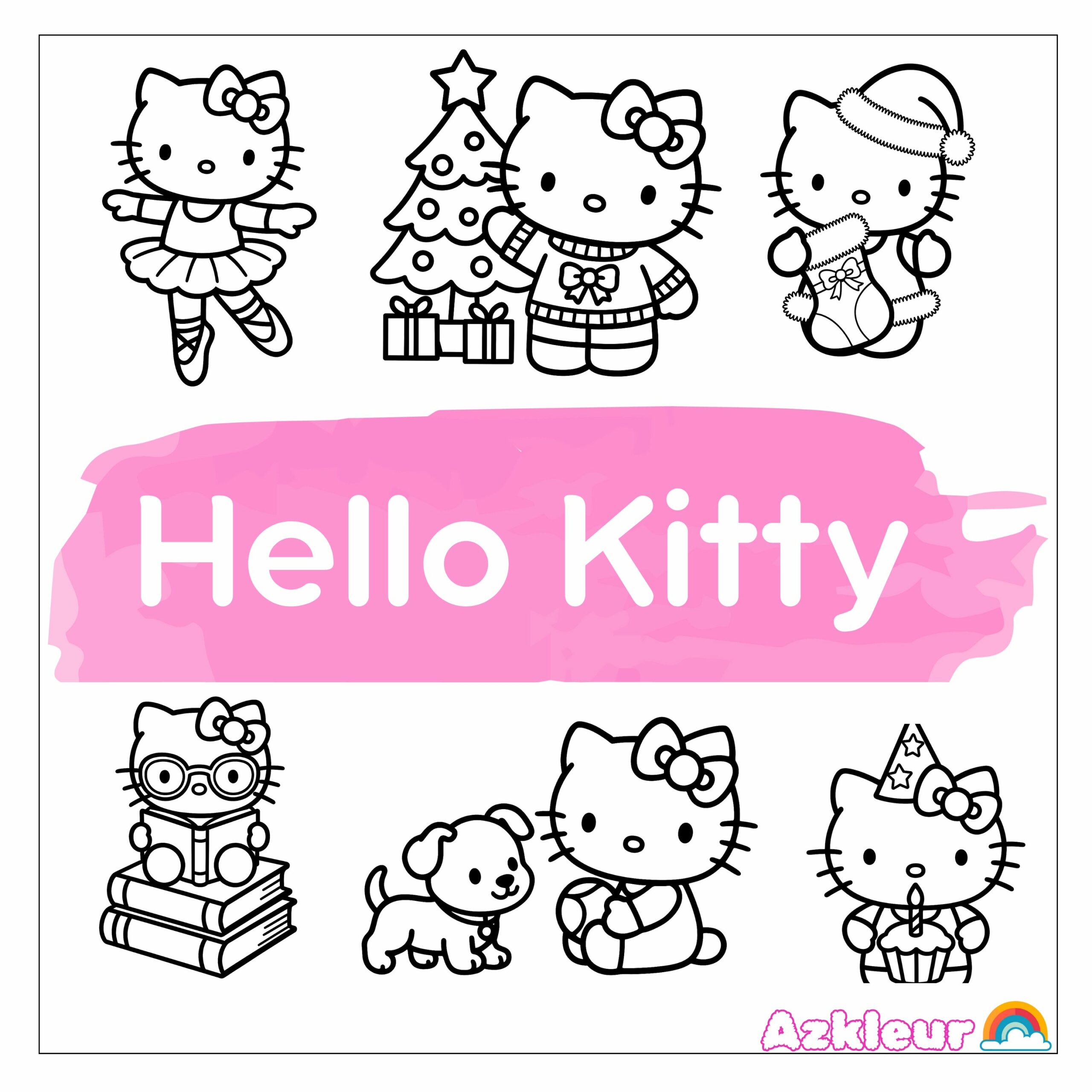 desenho da hello kitty para colorir
