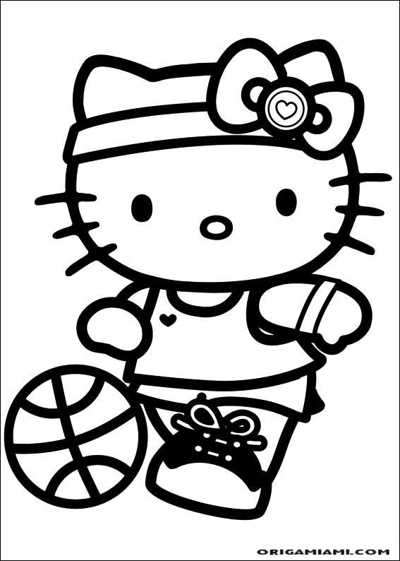 desenho da hello kitty para colorir
