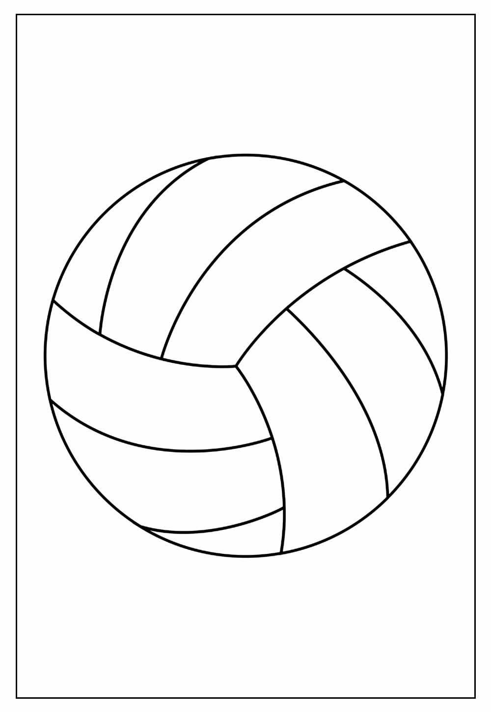 Explore o Mundo das Bolas de Vôlei: Desenhos Criativos para Colorir