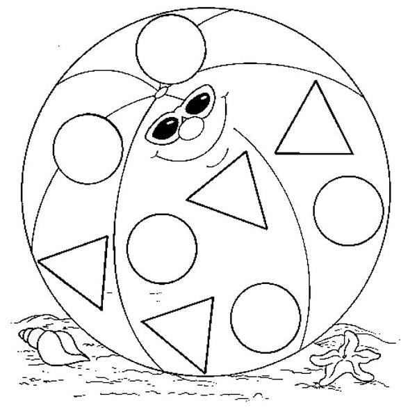 desenho de bola para colorir