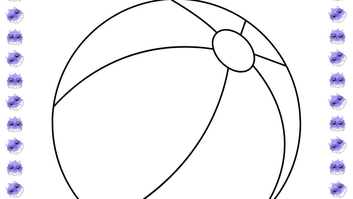 desenho de bola para colorir