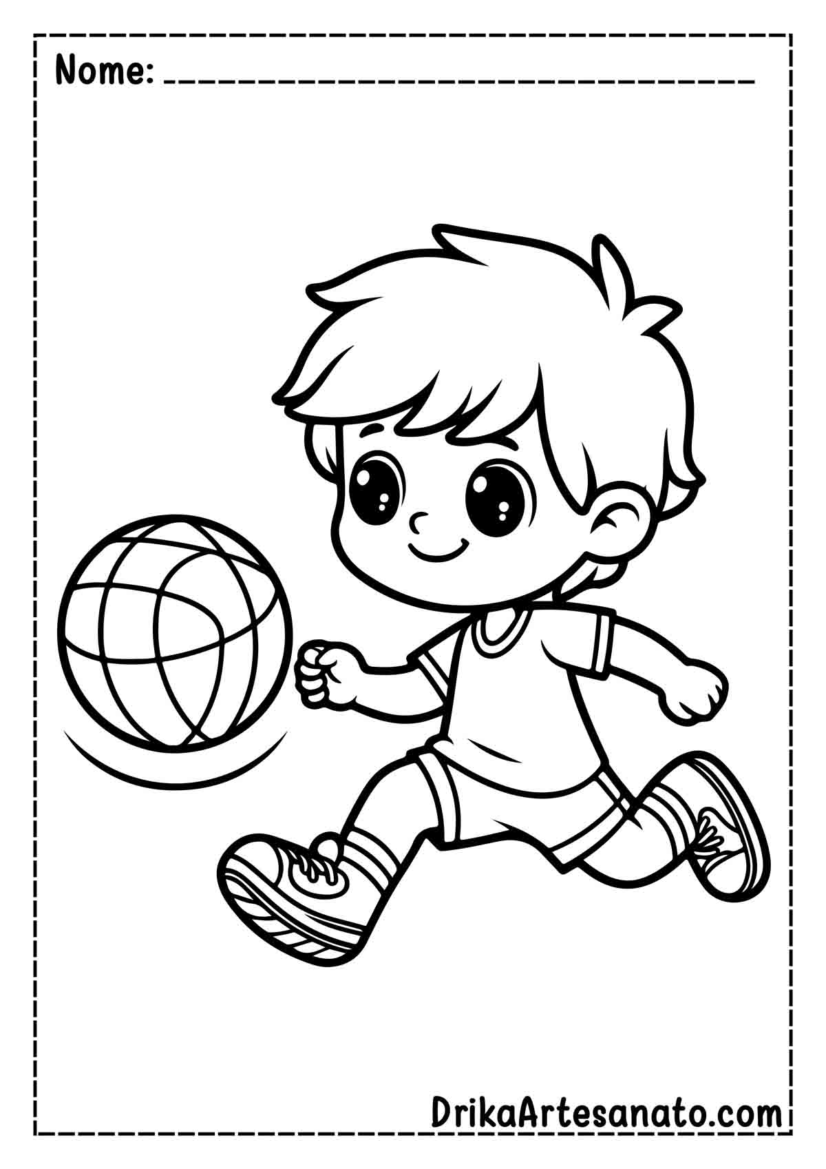 Diversão Garantida: Desenhos de Bolas de Basquete para Imprimir e Pintar