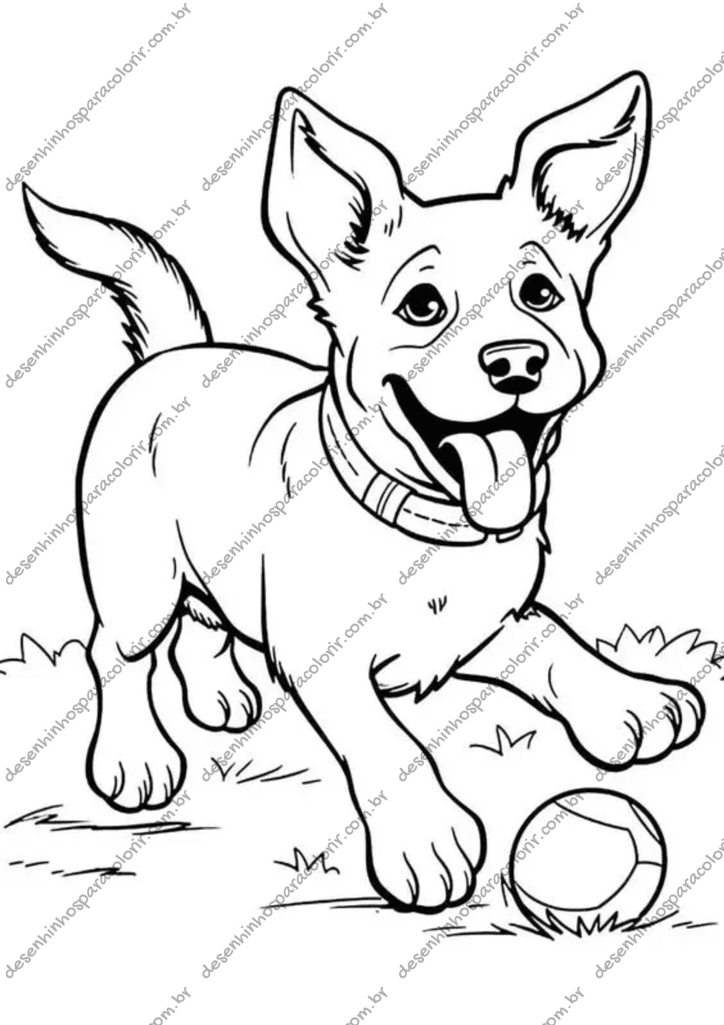Os Melhores Sites Gratuitos para Baixar Desenhos de Cachorro para Colorir