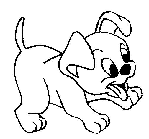 desenho de cachorro para colorir