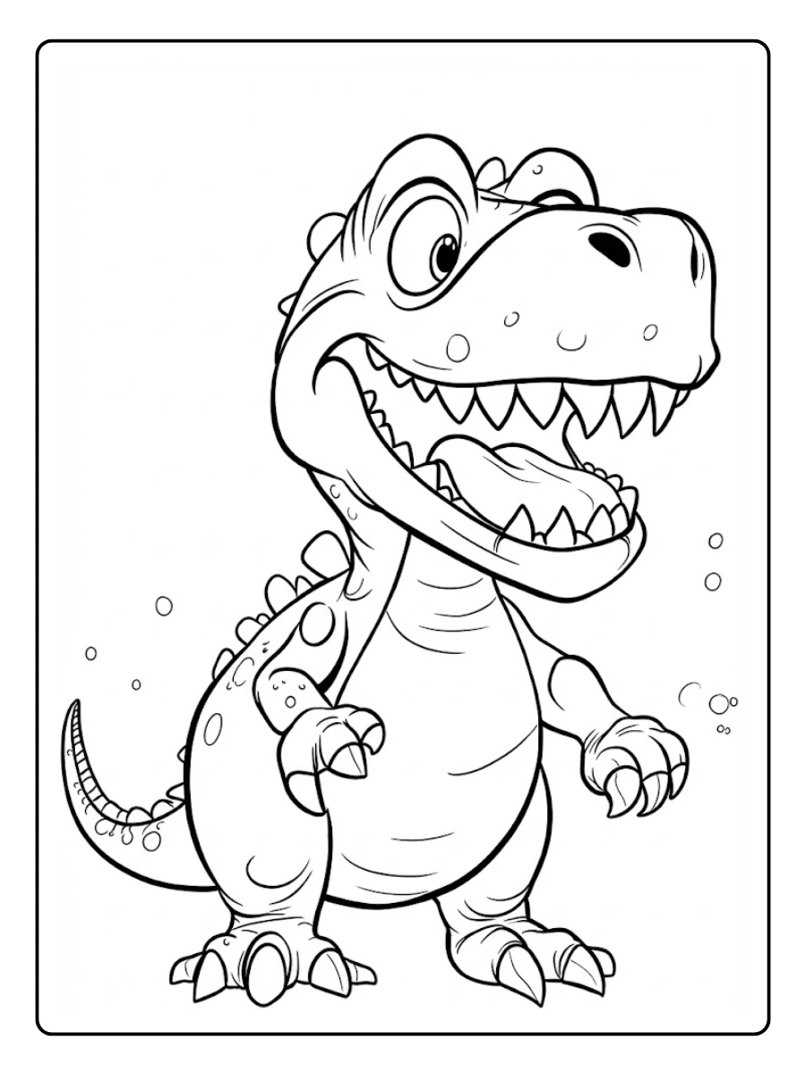 desenho de dinossauro para colorir