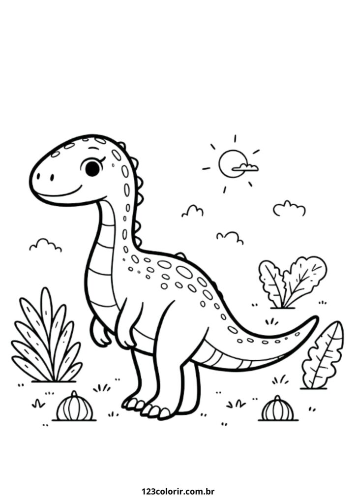 Desenhos de Tiranossauro Rex para Colorir: Ferozes e Divertidos