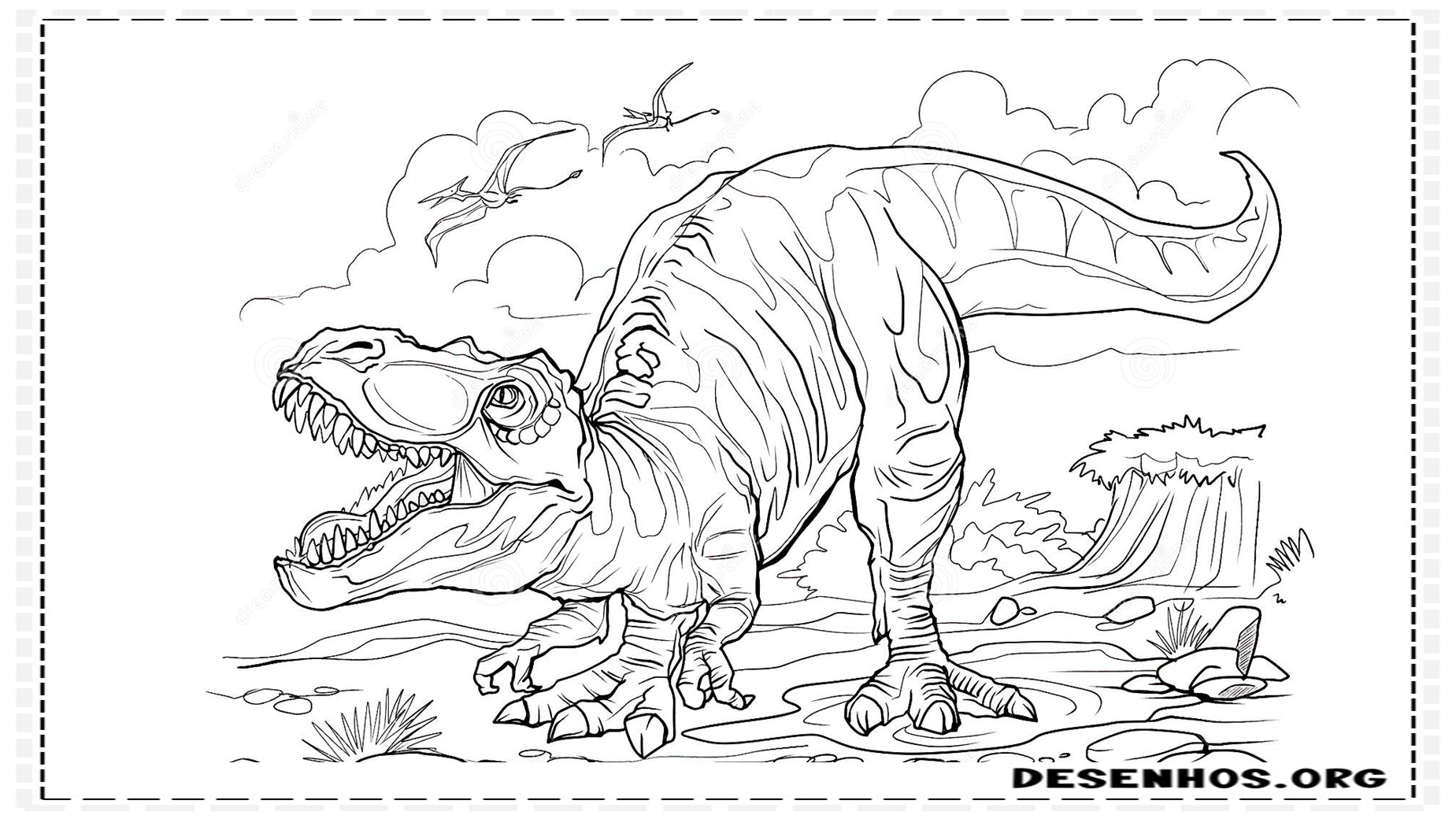 Dinossauros Kawaii para Colorir: A Fofura Pré-Histórica que as Crianças Amam