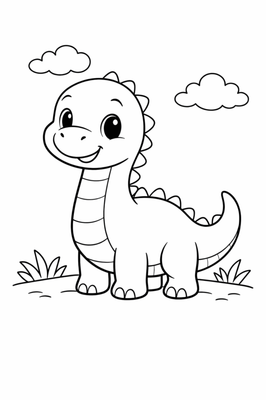 desenho de dinossauro para colorir