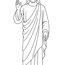 desenho de jesus para colorir
