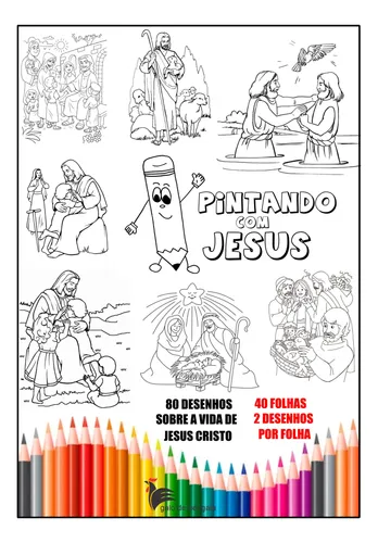 desenho de jesus para colorir