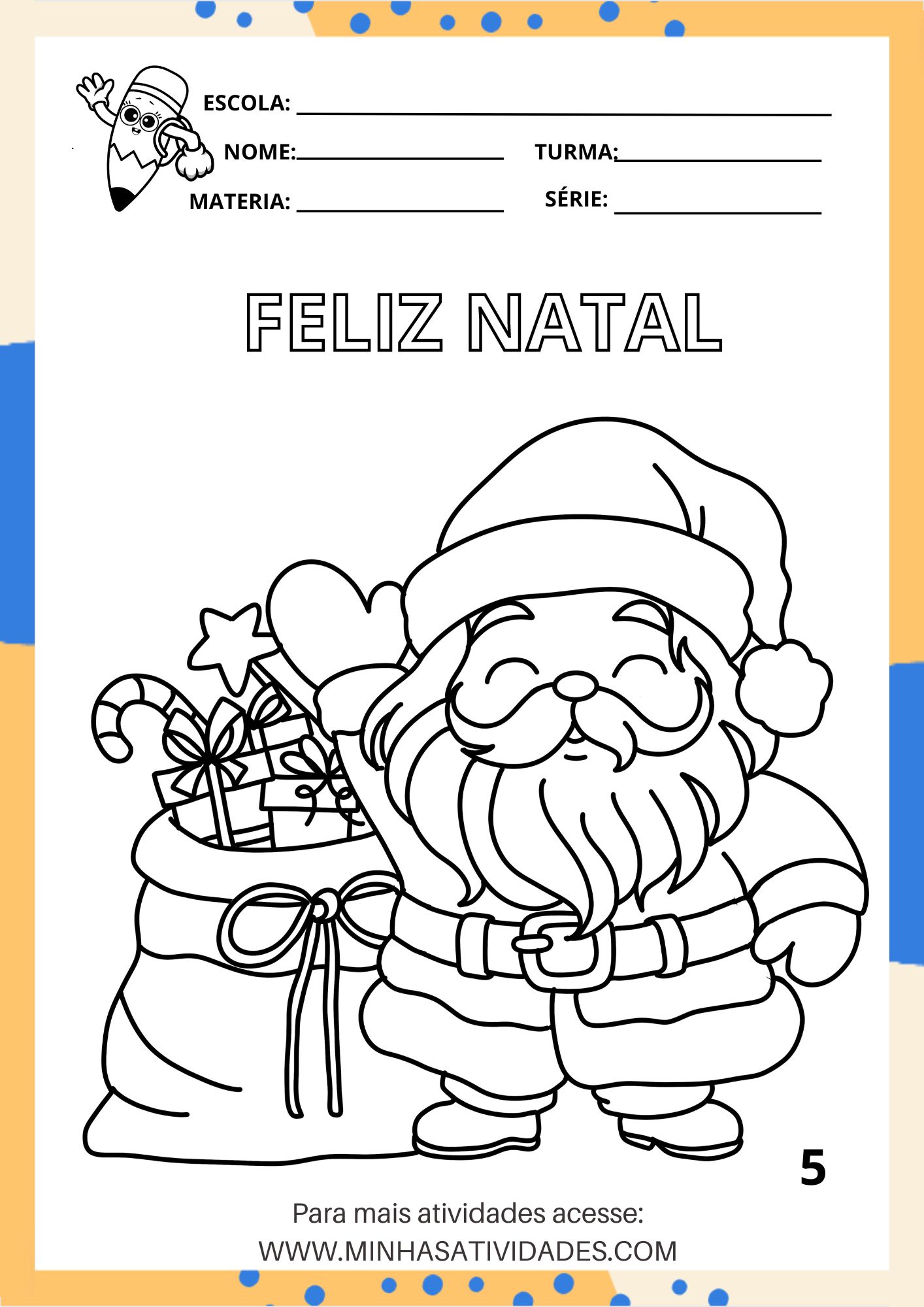 Ideias criativas para usar desenhos de Natal coloridos na decoração