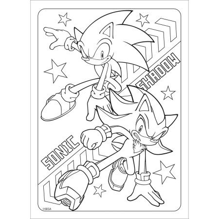 desenho do sonic para colorir