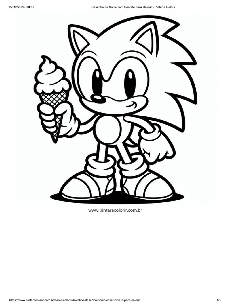 Sonic nos Filmes: Páginas de Colorir Exclusivas de Sonic 2: O Filme