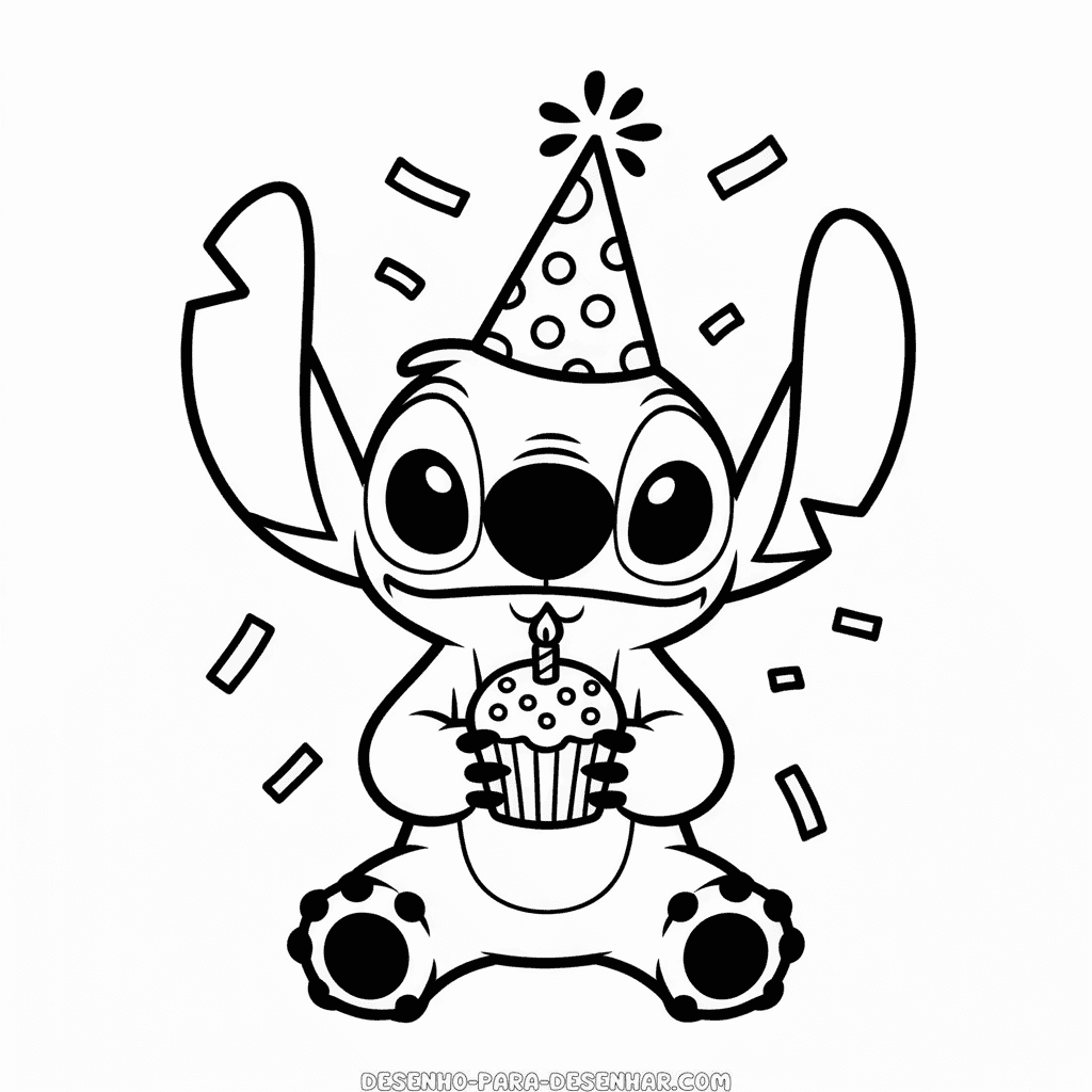 stitch para colorir