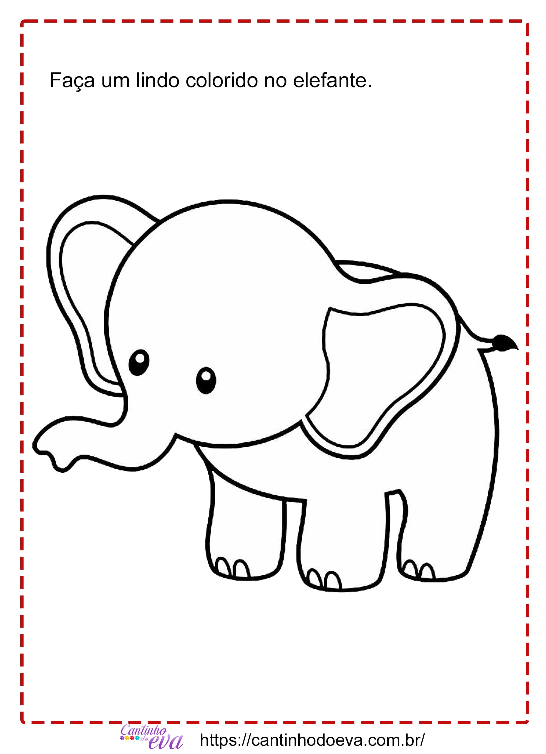 Como Desenhar um Elefante Passo a Passo para Crianças