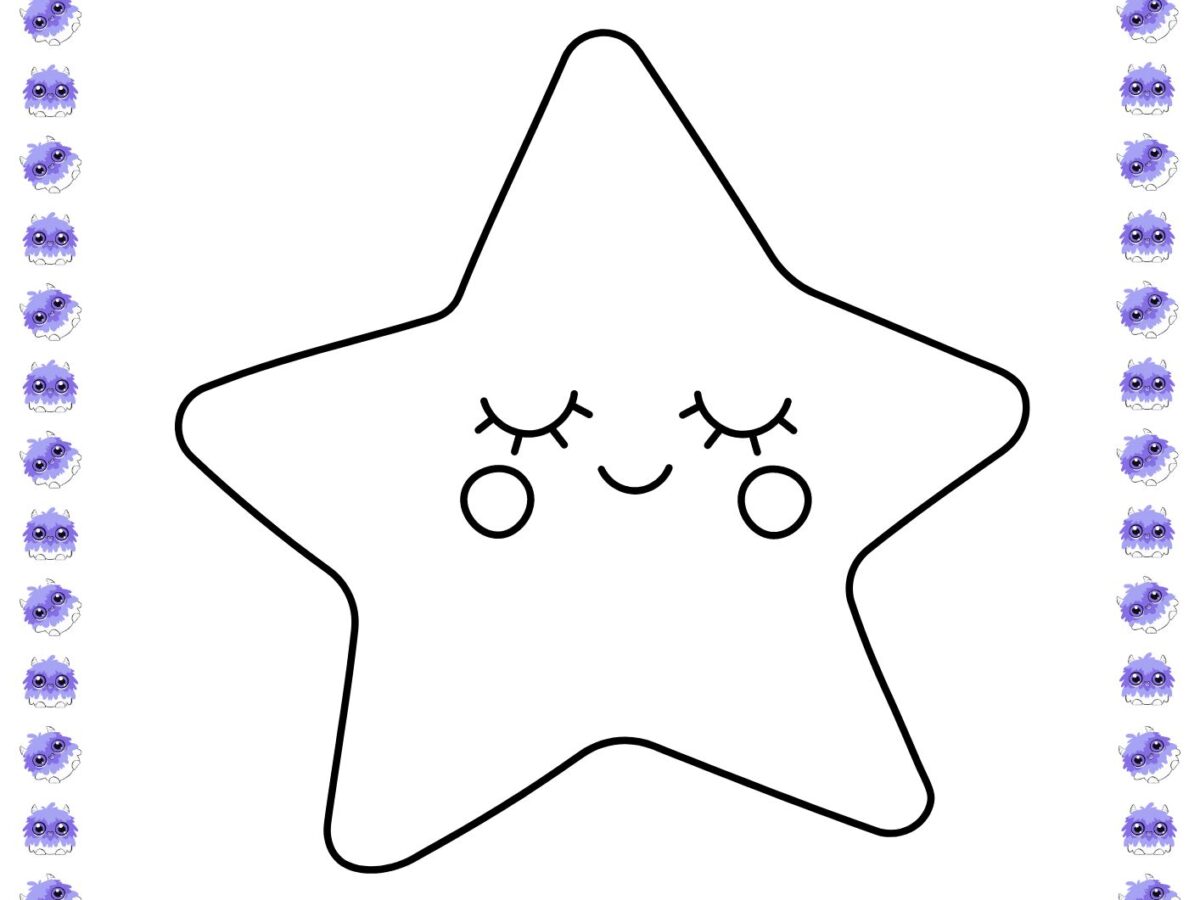 Desenhos de Estrelas para Imprimir: Opções Fofas e Geométricas