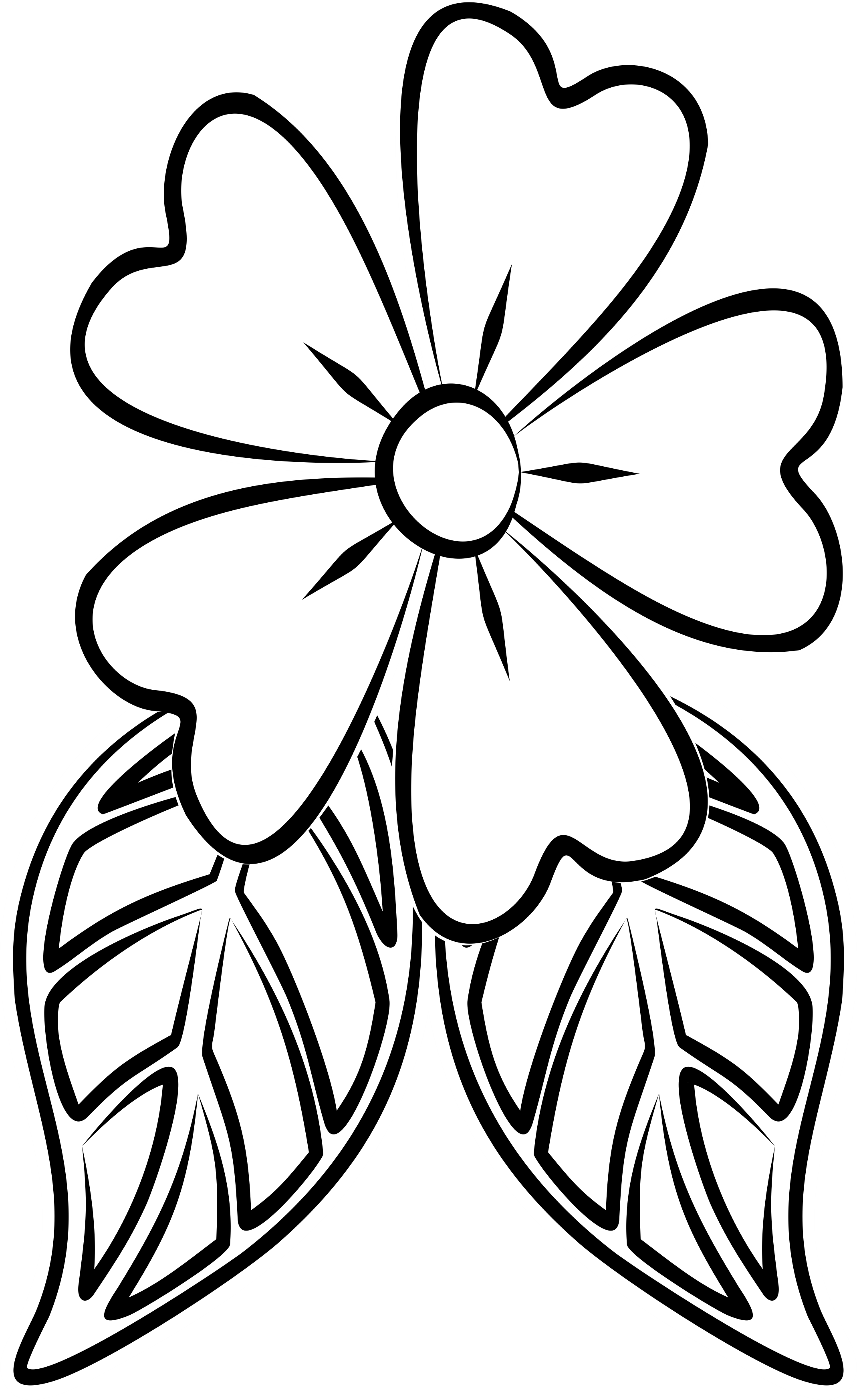 desenho flor para colorir