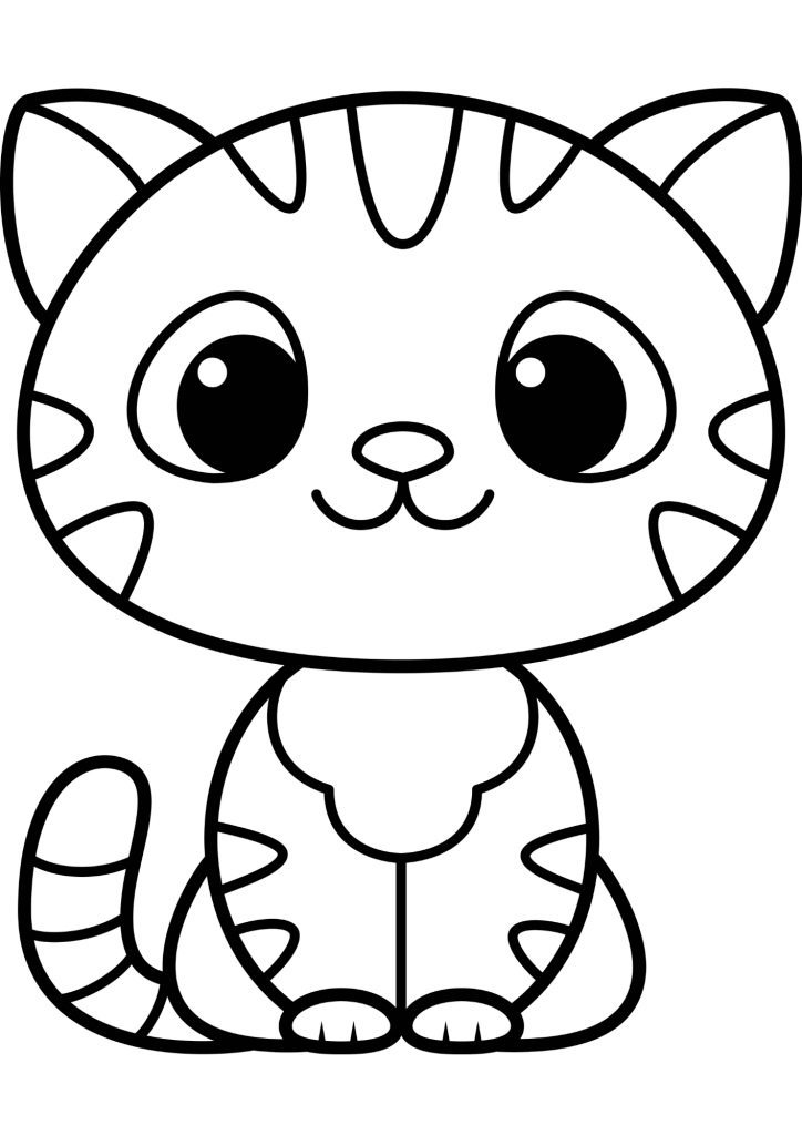desenho gato para colorir