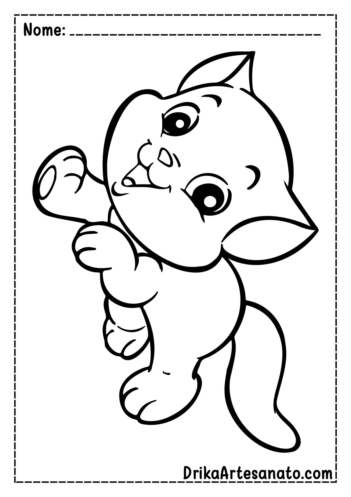 10 Desenhos de Gatos Kawaii para Crianças