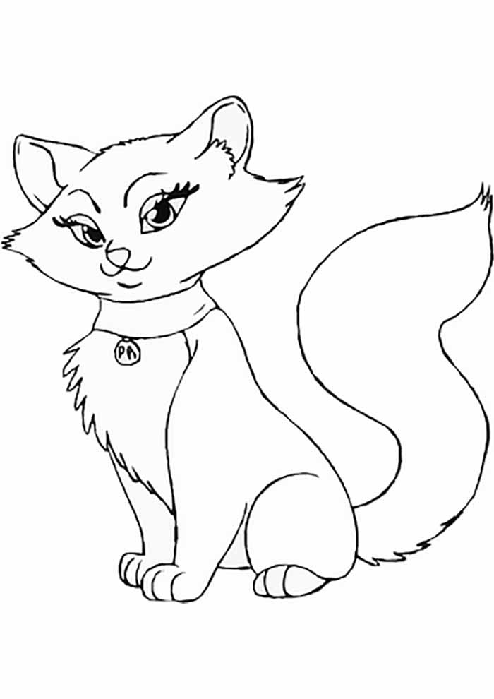 10 Desenhos de Gatos Kawaii para Crianças