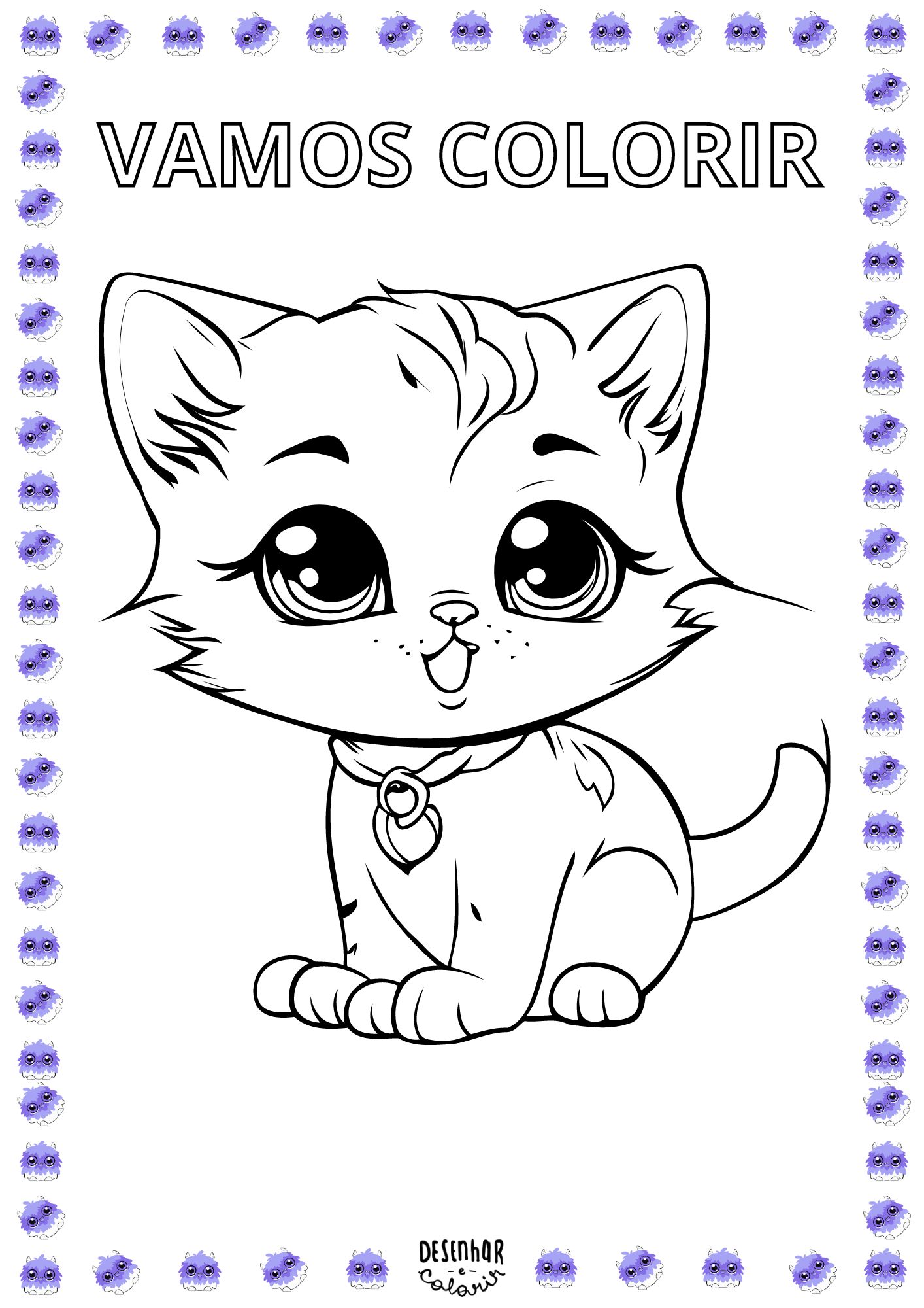 Personagens de Gato da Disney para Imprimir e Pintar